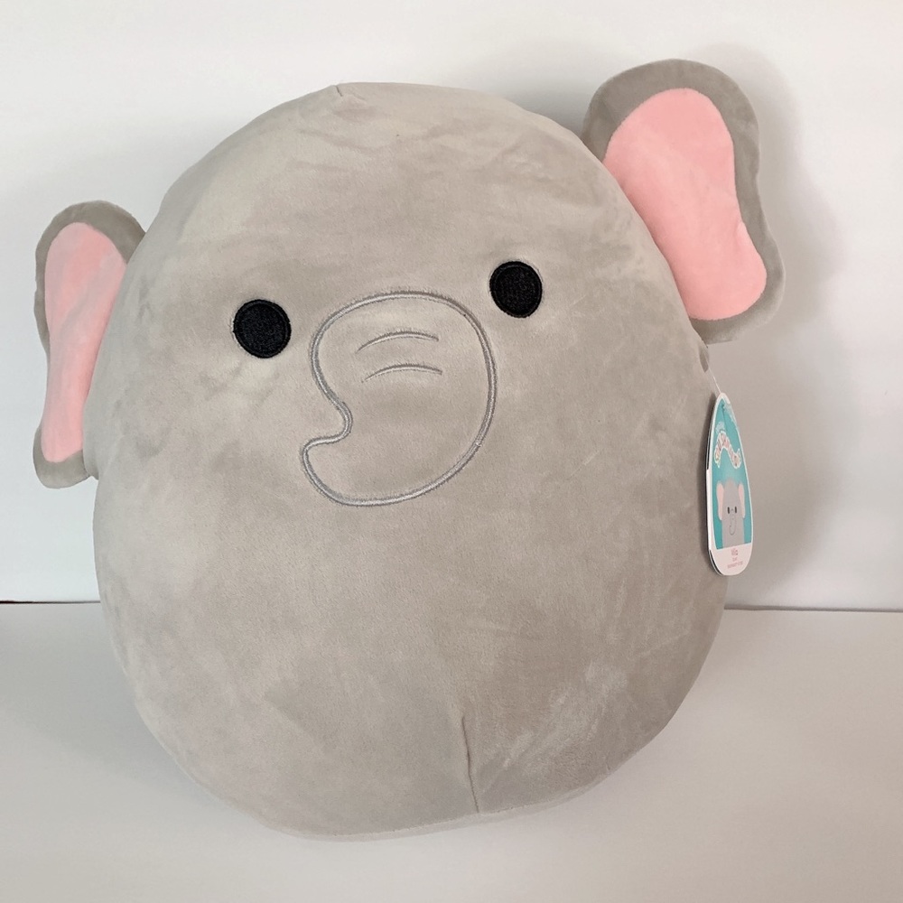 Squishmallows 12” Mila the Gray Elephant 2021 Edition NWT